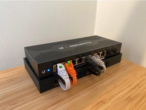 edgeswitch 10x stand ethernet câble réseau la mise en commutateur de support ubiquiti 3d print model - Mito3D