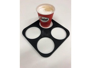 çok kahve tutucu 4 bardak kupa 3d print model - Mito3D