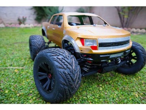 ford raptor corpo alimech hobby ruote rc auto 3d print model - Mito3D