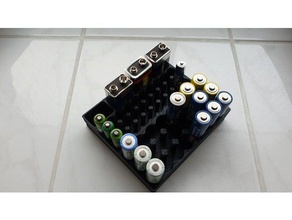 batterybox combo pil tutucu kap 3d print model - Mito3D