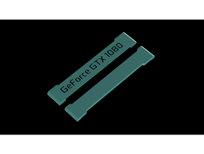 thermaltake riser-Kabel - Abdeckung 1060 1070 2060 2070 2080 cover gaming geforce gpu gtx 1080 pcie riser 3d print model - Mito3D