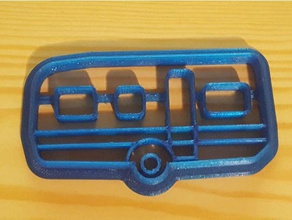 fendt caravan cortador de galletas la caravana clásico cookie 3d print model - Mito3D