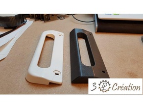 poign e porte frigo - Kühlschrank Tür Griff poignee 3d print model - Mito3D