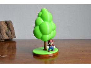 super mario 64 ağacı klon nintendo bitki yineleme Süper ağaç 3d print model - Mito3D