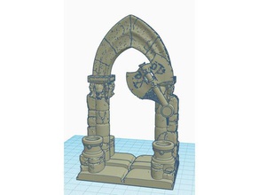 d&d arco de entrada la trampa mazmorra 3d print model - Mito3D