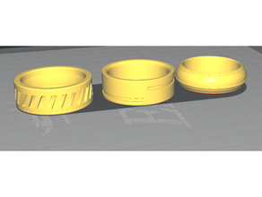 mens ring 3 pieces jewerly rings 3d print model - Mito3D