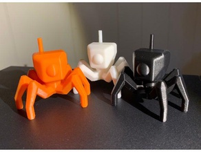 Krabbe-Drohne Antenne Krabbe Drohne hexapod openscad Roboter walker 3d print model - Mito3D