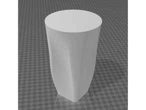 Quadrat Runde vase quadratische 3d print model - Mito3D