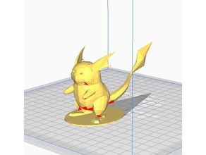 raichu pokemon 3d print model - Mito3D