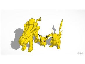 raichu raikou pikachu pokemon 3d print model - Mito3D