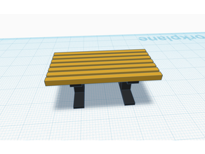 park bench all newest 3d print model - Mito3D