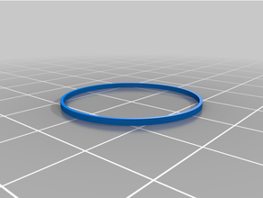my customized customizer - washer bushing spacer ring gasket 3d print model - Mito3D