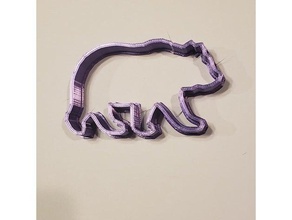mama bear cookie cutter 3d print model - Mito3D