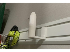 paper towel holder hanger vertical geartrack gearwall 3d print model - Mito3D