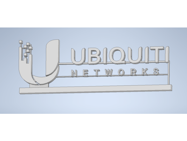 ubiquiti logo ubnt unifi 3D print model - Mito3D