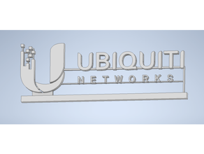 ubiquiti logotipo el ubnt unifi 3d print model - Mito3D
