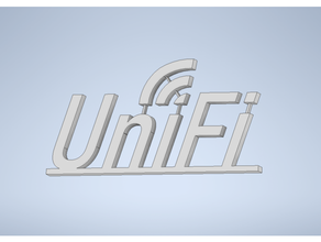 unifi-logo logo ubiquiti ubnt unifi 3d print model - Mito3D