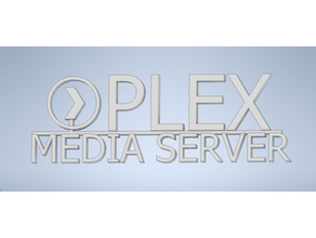 plex logotipo el media server 3d print model - Mito3D