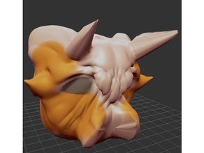mucca testa alien 3d print model - Mito3D