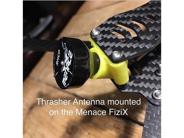 fizix mount Bedrohung thrasher Antenne fpv menacerc 3D print model - Mito3D