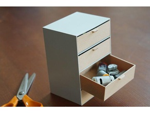 organizer drawers 3d print model - Mito3D
