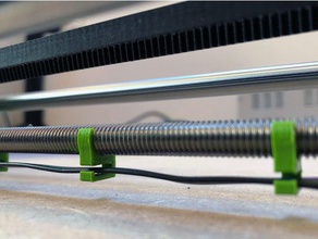 nema 17 grampo de cabo haste roscada m8 desenho do robô o guia gestão cabos clipe titular rosca com 3d print model - Mito3D