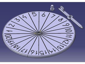 Zahl-roulette - Roulette numeros aprender lernen ni&ntilde os zahlen roulette zum Ausgang des Jahrhunderts 3d print model - Mito3D