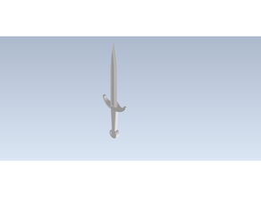 french dagger 3d print model - Mito3D