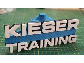 kieser training logo en 3d 3dlogo fittness kiesertraining schiffer-soft schiffer-softde equipo 3d print model - Mito3D