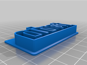 my customized custom text cookie cutter tarin 3d print model - Mito3D