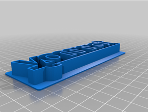 my customized custom text cookie cutter tonmoy2 3d print model - Mito3D