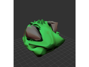 chameleon testa 3d print model - Mito3D