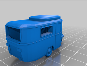 vintage caravan v2 o escala coche la caravana engineeringproject eriba modelo a vehículo 3d print model - Mito3D