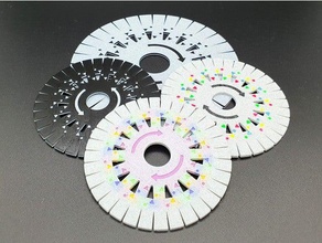 kumihimo disk - acemi öğretici yeni başlayanlar örgü kolay çocuklar mmu2 çok renkli multimaterial 3d print model - Mito3D