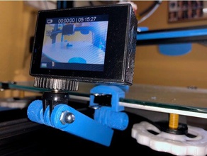 cr-10 gopro letto clip di montaggio actioncam creality mount 3d print model - Mito3D