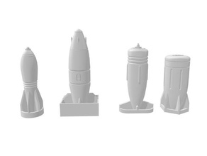 bomb collection 06 military 3d print model - Mito3D