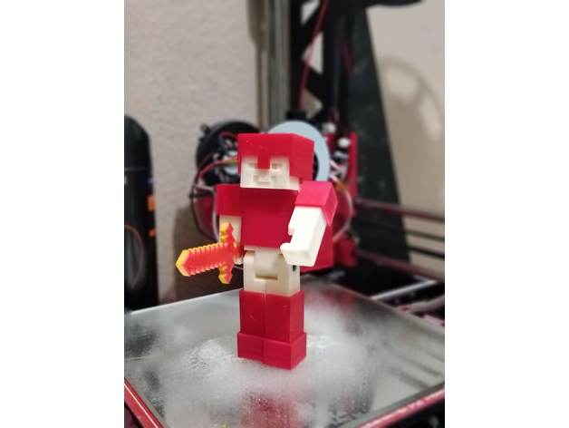 minecraft steve model 3D print model - Mito3D