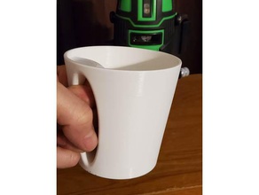 mug inverted handle alternative 3d print model - Mito3D