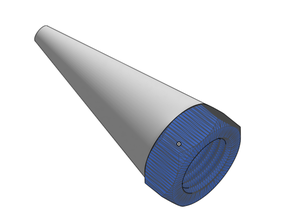 tornillo de la punta boquilla - m8 aplicador silicona el tubo 3d print model - Mito3D