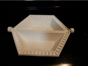 customizable samosa & empanada press baking dough cutter filled pastry 3d print model - Mito3D