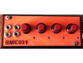 bmc031 qtlfo 1u-22PS 1u eurorack panel 3d print model - Mito3D