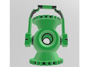 multi-malzeme yeşil fener pil çoklu malzeme 3d print model - Mito3D