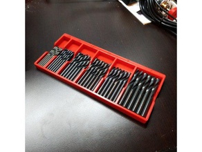 spare drill bit storage tray 3d print model - Mito3D