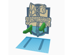stormbreaker supporto a muro 3d print model - Mito3D