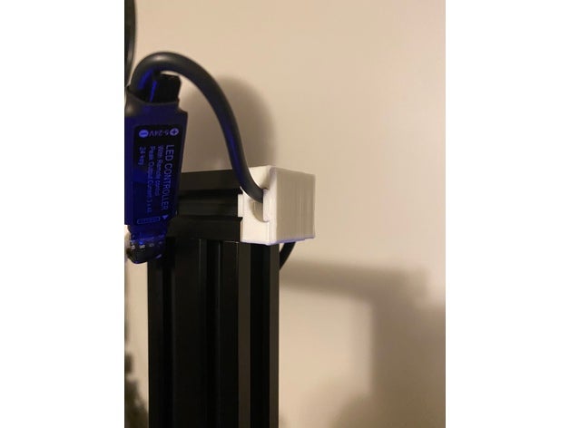 ender 3 de la tapa del extremo cubierta iluminación los cables ender3 el led barra luces luz las 3D print model - Mito3D