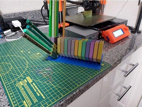 tilting colored pencil holder coloring 3d print model - Mito3D