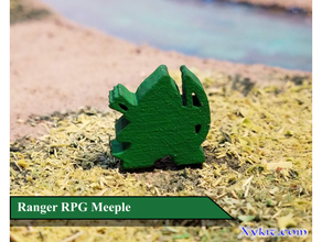 ranger meeple - rpg mdn jeu de plateau accessoires le mini miniature dessus table rôle 3d print model - Mito3D