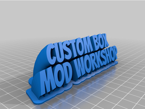 my cbmw nameplate customized 3d print model - Mito3D
