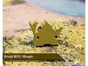 druido meeple - rpg dnd gioco da tavolo accessori mini in miniatura di 3d print model - Mito3D