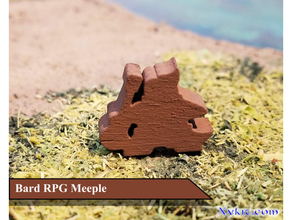 bard meeple - rpg mdn jeu de plateau accessoires le miniature dessus table rôle 3d print model - Mito3D